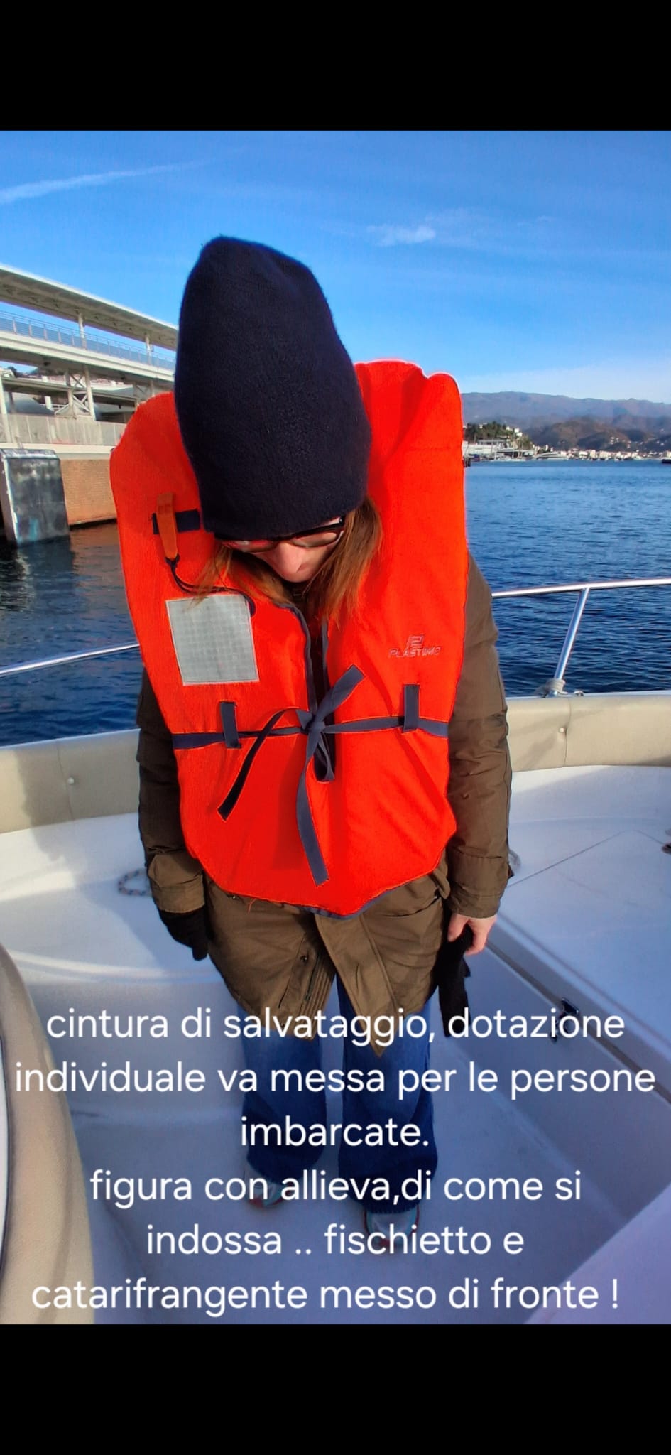 Come indossare il giubbotto di salvataggio